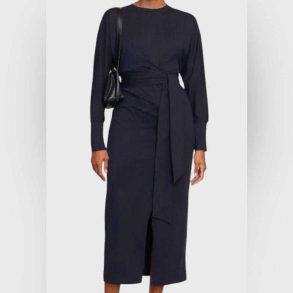 Modern Citizen Black Long-Sleeve Midi Dress